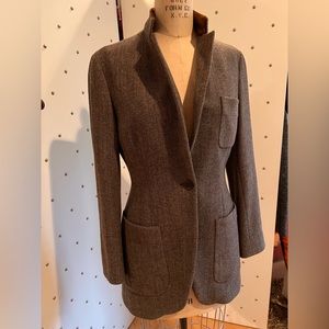 ETRO Long fitted Tweed Jacket